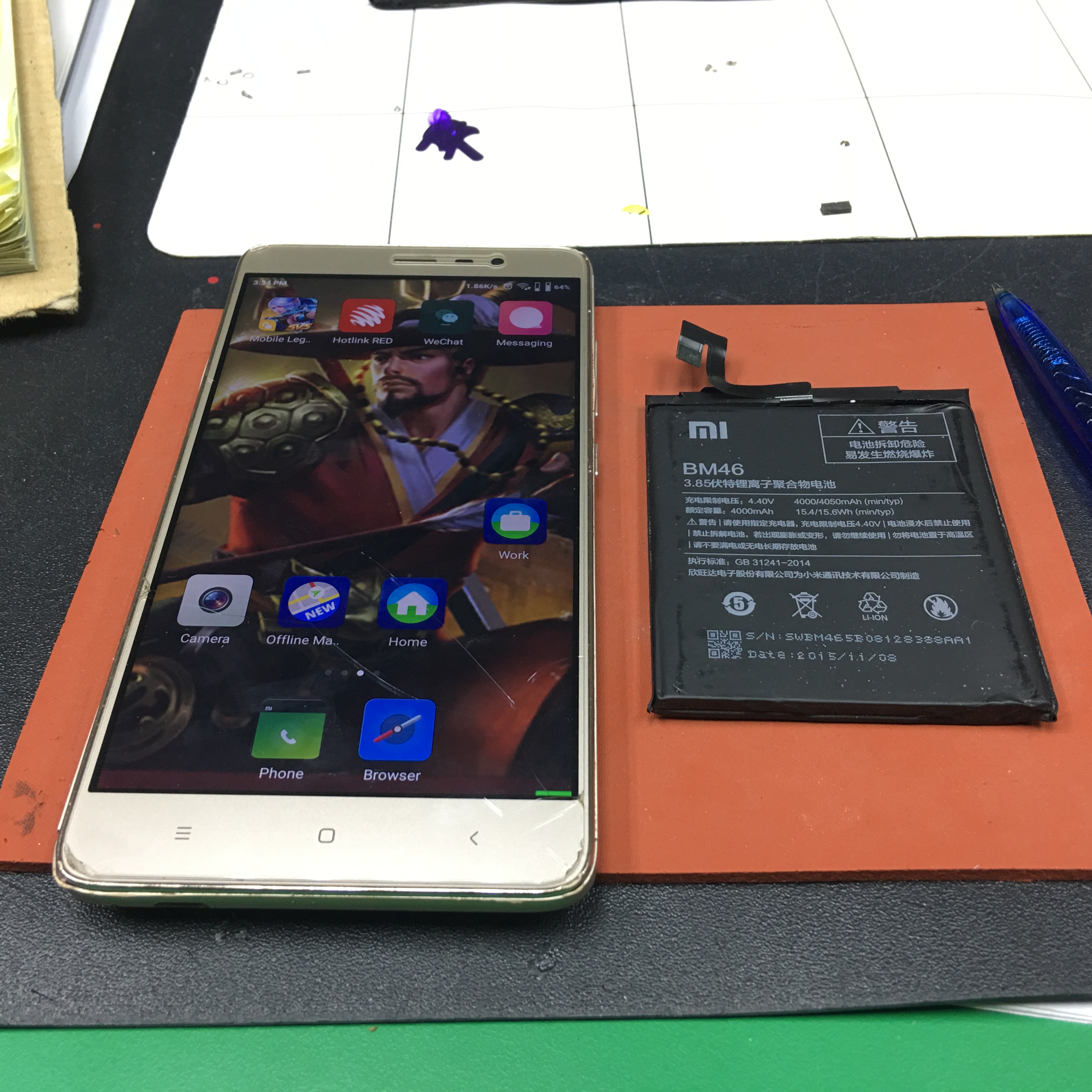 Battery Xiaomi Redmi Note 3 Replacement