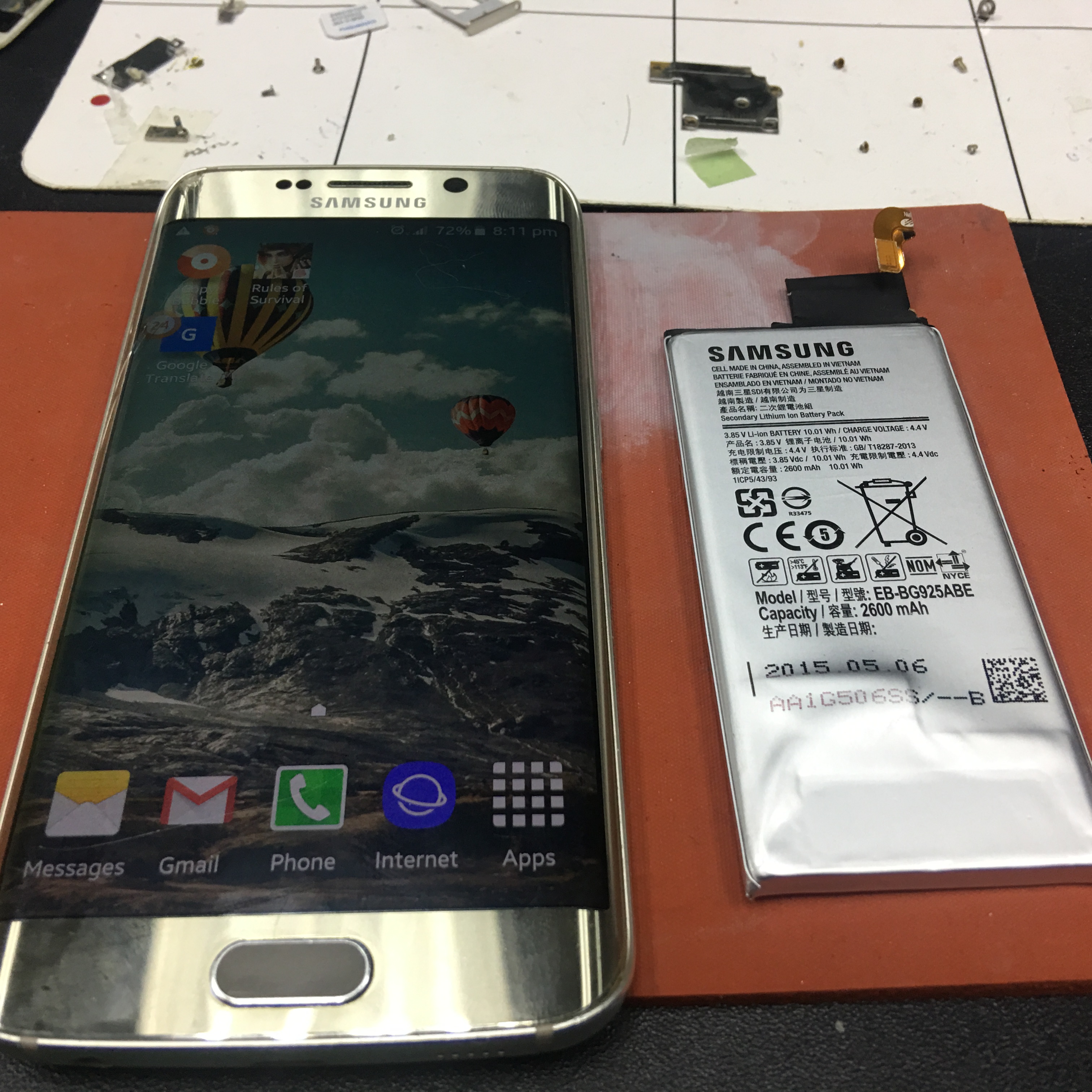 Battery Samsung Galaxy S6 Edge Replacement