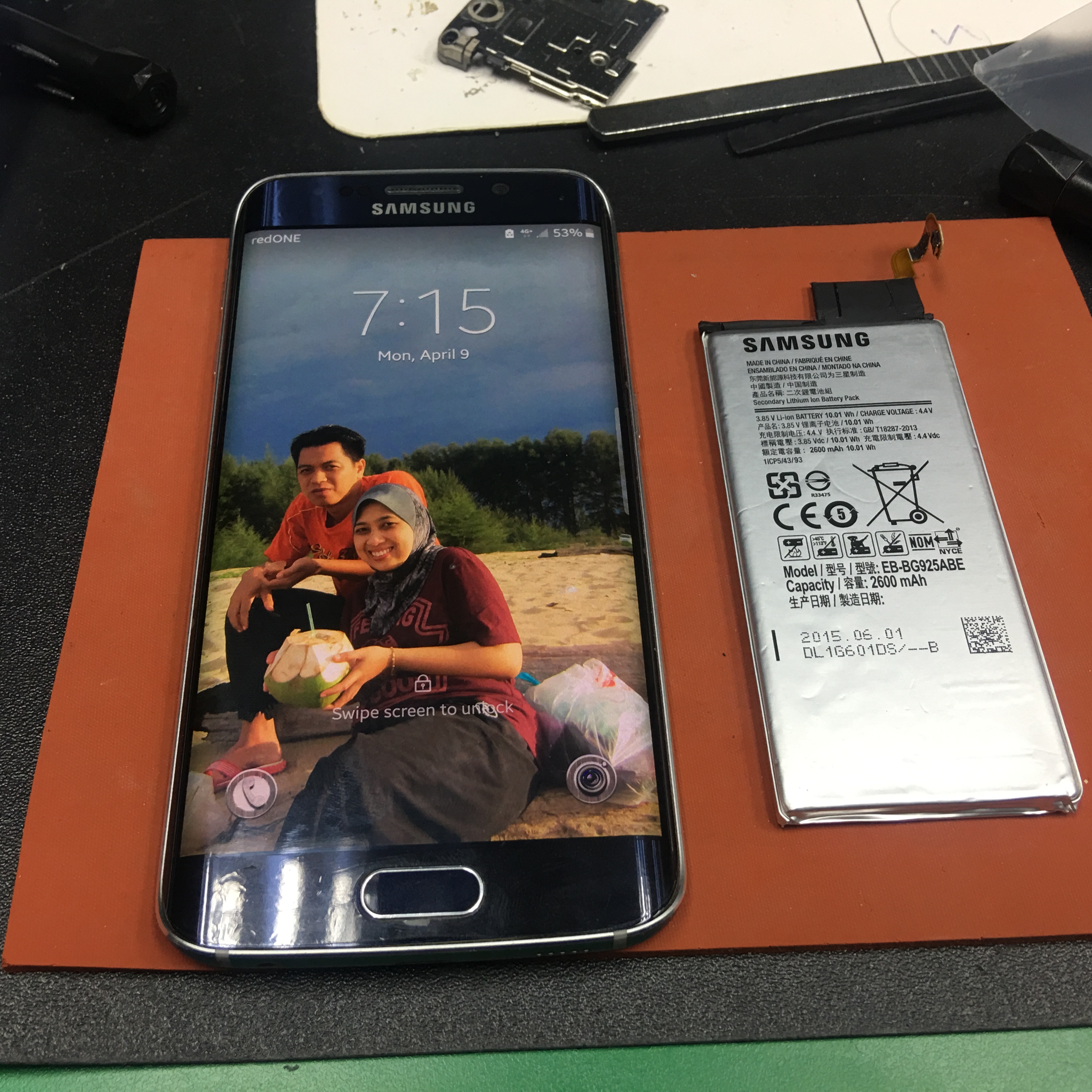 Battery Samsung Galaxy S6 Edge replacement
