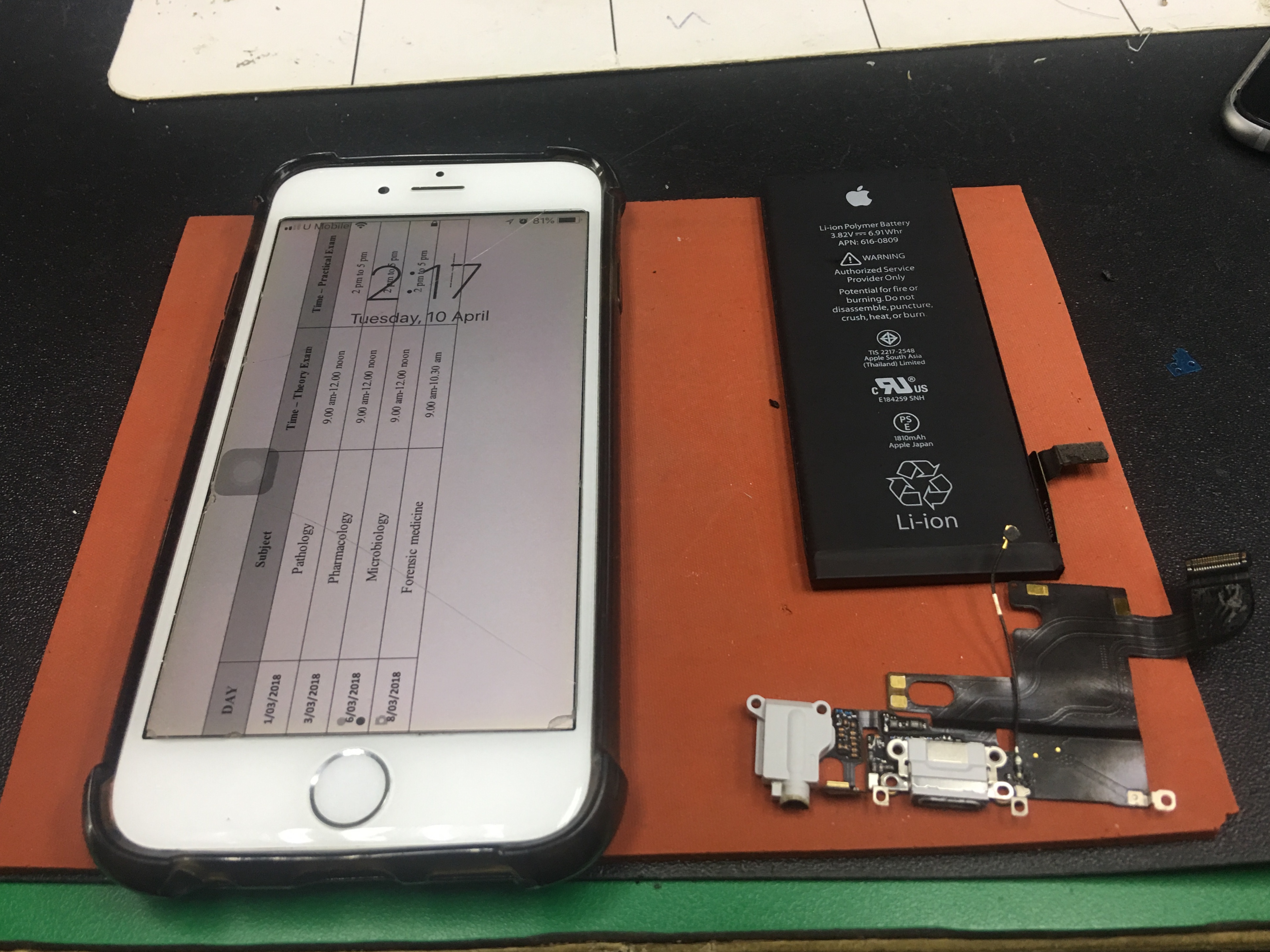 Repair Battery & Plugin iPhone 6