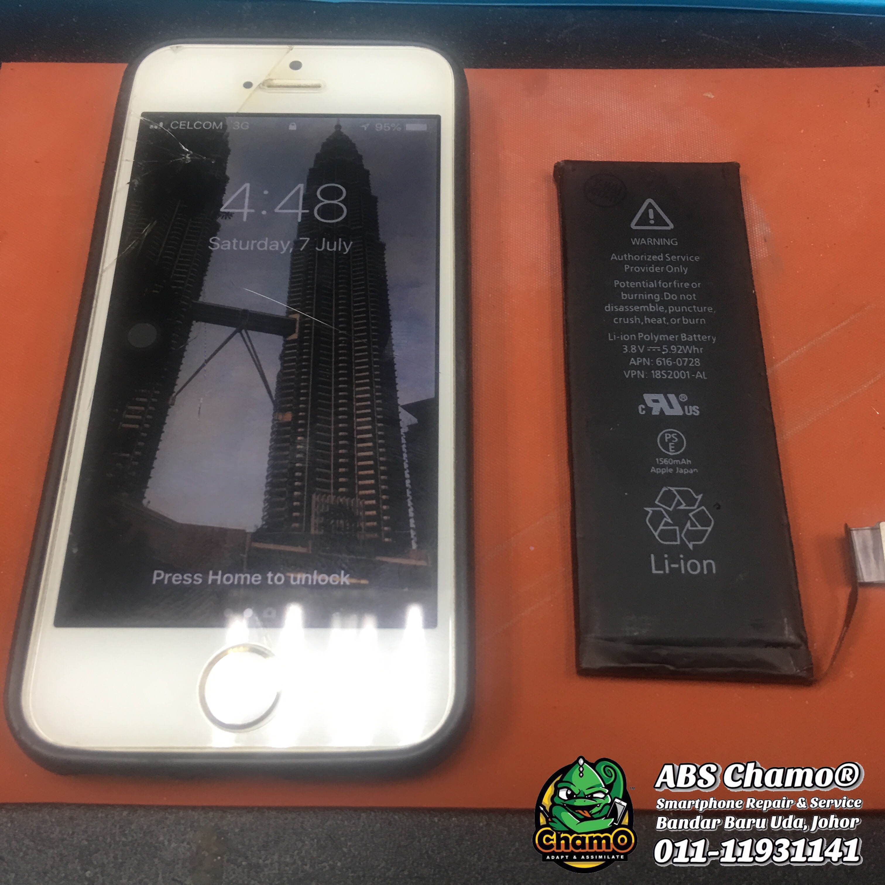 Repair Bateri iPhone 5s