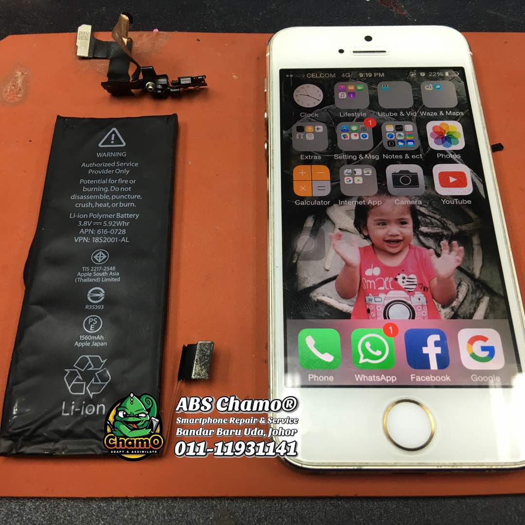 Repair Battery & Front Camera iPhone 5s
