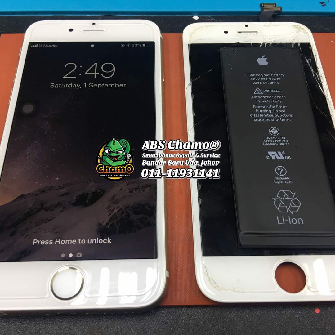 Repair Bateri & Outer Glass iPhone 6