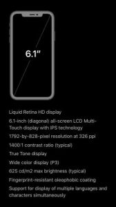 iPhone XR Screen
