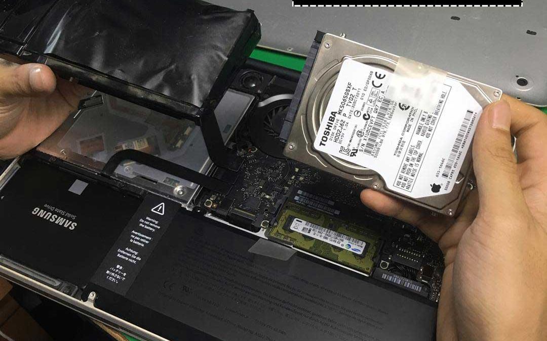 Upgrade SSD & Change Battery Macbook Pro 13″ 2012 A1278