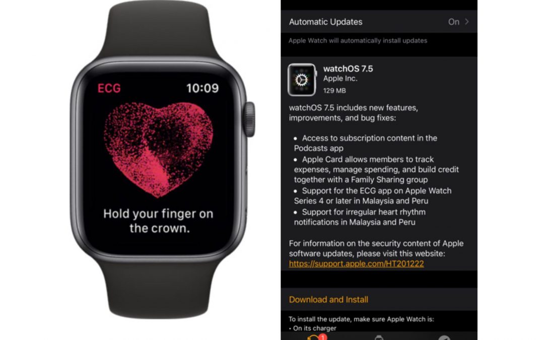 Update WatchOS 7.5 & How to Update.